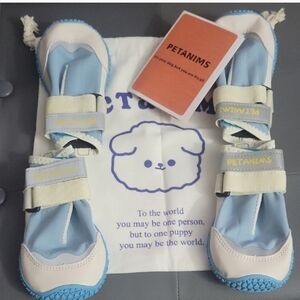 Blue and White Kids Shoes